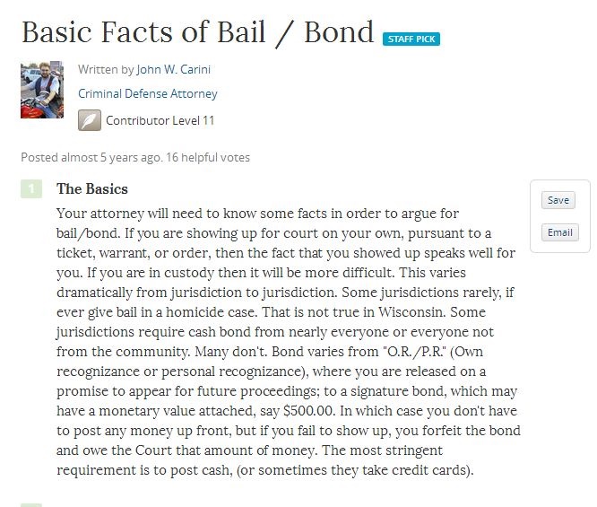 Facts of Bail