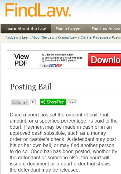 Posting Bail